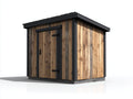 Gartenhäuser Gerätehaus Holzoptik 240x200x220 cm - Naturholz-Schwarz - modernes Gartenhaus mit 1 Tür
