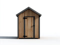 Gartenhäuser Holz 120x90x210 cm - Braun-Dunkelgrau - Gerätehaus mit Satteldach für Garten